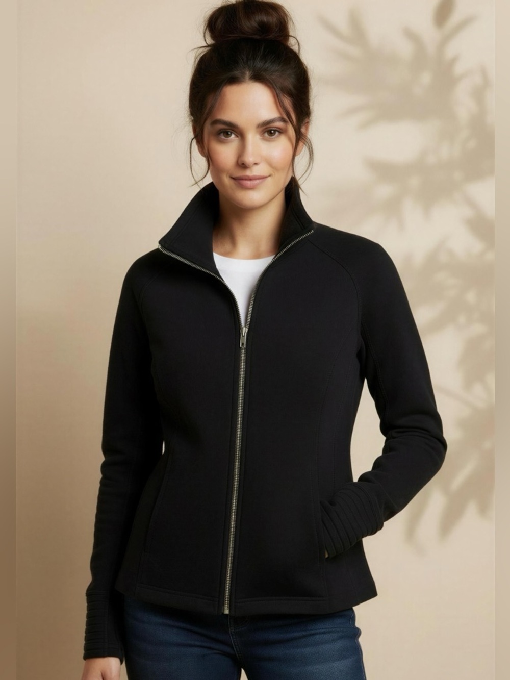 Lululemon Athletica Radiant Black Jacket Size 4
